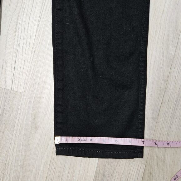 Good American Womens Black Straight Leg Jeans Size 6/28 - Picture 9 of 14